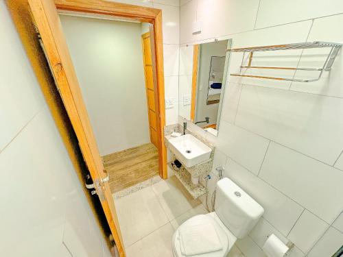 Koupelna v ubytování Edificio Barros - Suítes Exclusivas