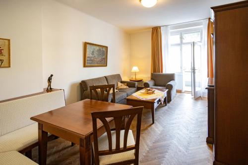 Posezení v ubytování Melissa apartments