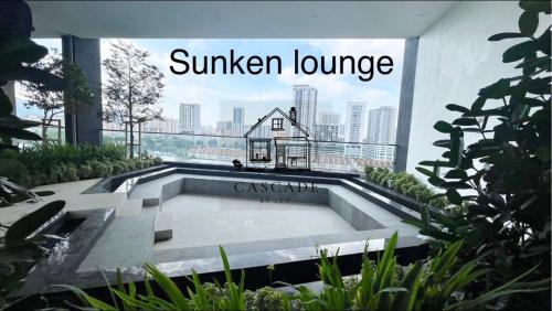 a swimming pool in the middle of a building at 22 Urban Suites #Georgetown #NEW #TopFacilities in Jelutong