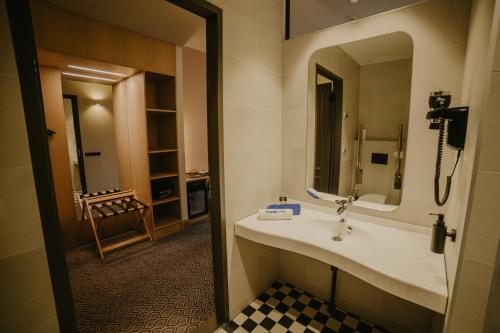 Koupelna v ubytování Coop Hotell