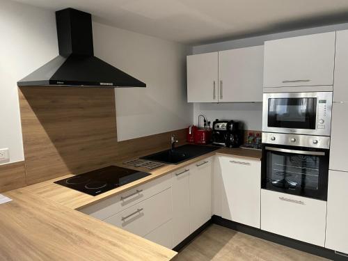 Dapur atau dapur kecil di F2 Centre Historique Saint Colomban