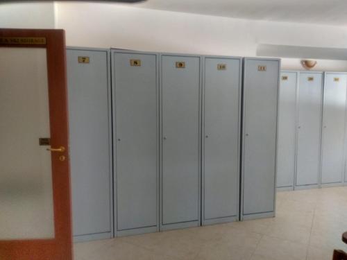 a row of lockers in a room at Kolimechkov Apartments Borovets in Borovets