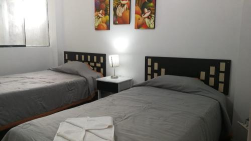 Postel nebo postele na pokoji v ubytování Apartamento Ideal - Cusco