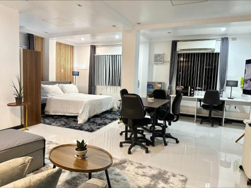Ένα ή περισσότερα κρεβάτια σε δωμάτιο στο GIA's Place
