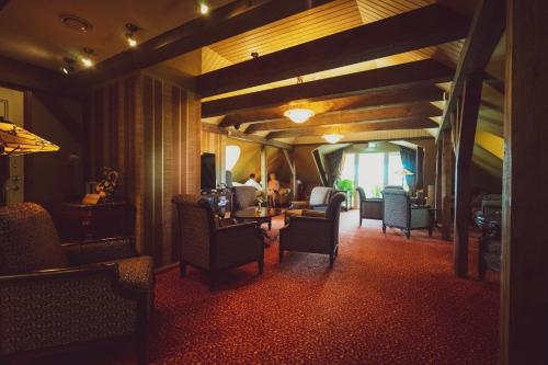 Coin salon dans l'établissement Ekesparre Boutique Hotel