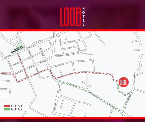 un mapa del proyecto de renovación de la discoteca Ritz en hotel loob's, en Los Baños del Inca