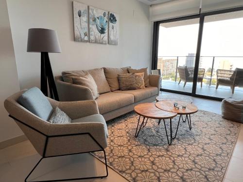 Χώρος καθιστικού στο Apartment-de-la-luz-calpe