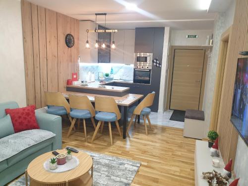 Posezení v ubytování Apartman DND LUX sa garazom