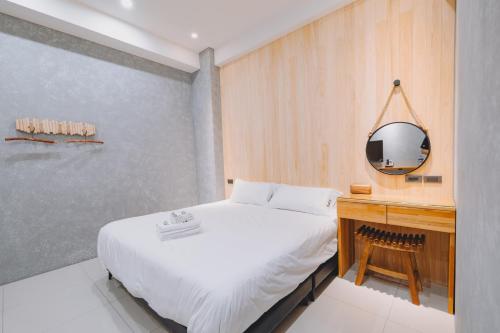 Cama o camas de una habitación en 宥心文旅You Sin B&B