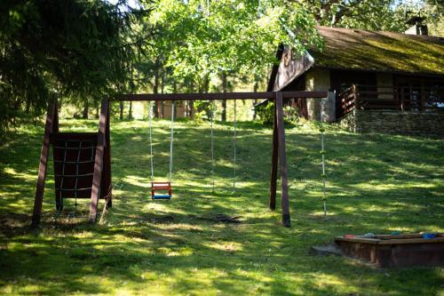 Taman di luar Chalupa Morávka 2 v Beskydech