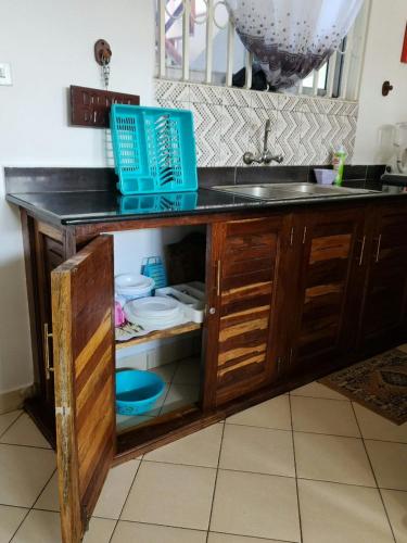 Dapur atau dapur kecil di Pendo Villas Diani Beach
