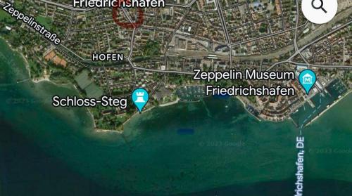 un mapa del museo zaporizhiano en Ferienwohnung SeeLiebeee, en Friedrichshafen