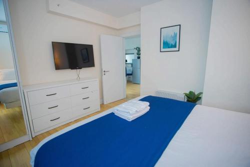 Postel nebo postele na pokoji v ubytování Lux Apart Hotel 555