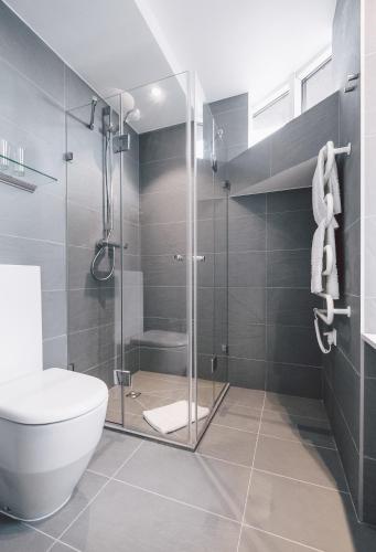Koupelna v ubytování Dunetton - self check-in hotel