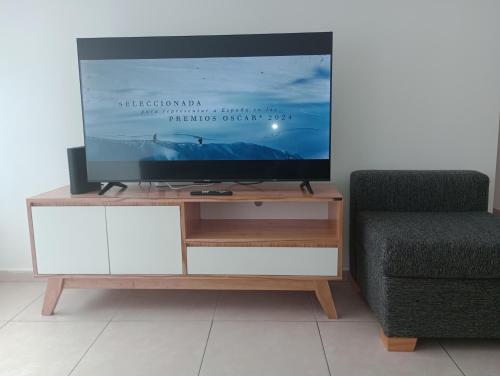 A television and/or entertainment centre at Buenos Aires city flat
