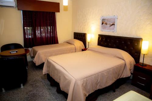 Postel nebo postele na pokoji v ubytování Hotel Internacional