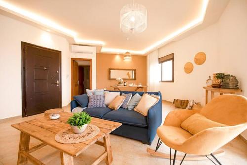 A seating area at Denis 2BR Apartment in Batroun