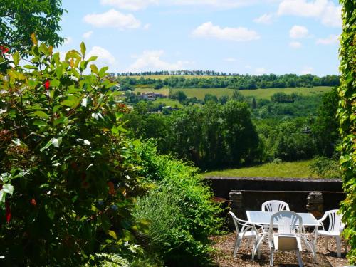 a view of the countryside from the garden at Gite Les Volets Bleus du Segur in Le Ségur-Suech
