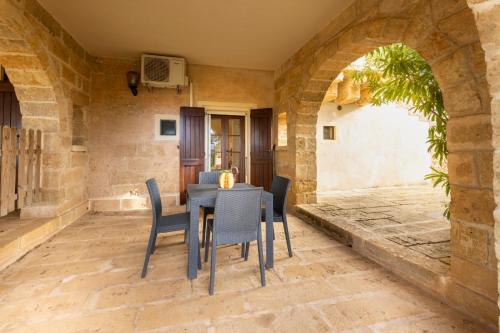 Ruang duduk di Masseria Serine