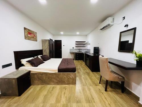 Ένα ή περισσότερα κρεβάτια σε δωμάτιο στο Bunty Residence Ambalangoda