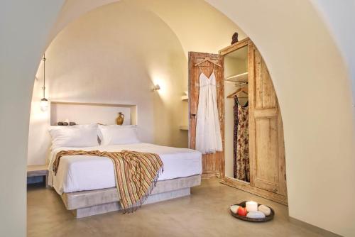 מיטה או מיטות בחדר ב-Mantilida Villa