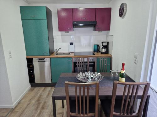 Kuchyň nebo kuchyňský kout v ubytování Ferienhaus Gisela Arendsee