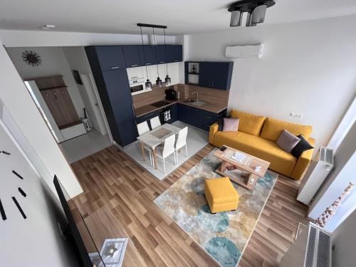 Posezení v ubytování One Step Apartman - City Center