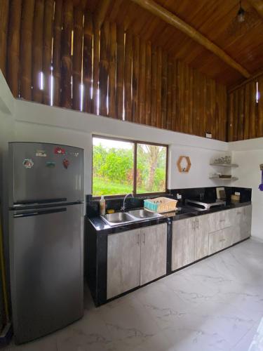 ครัวหรือมุมครัวของ Casa Campestre Mi Refugio