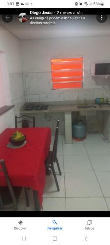 Ett kök eller pentry på Recanto Simões