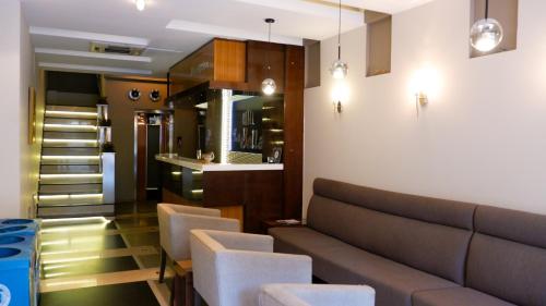 Χώρος καθιστικού στο Hotel La Bella Salihli