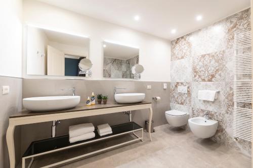 Koupelna v ubytování Hotel La Caporala