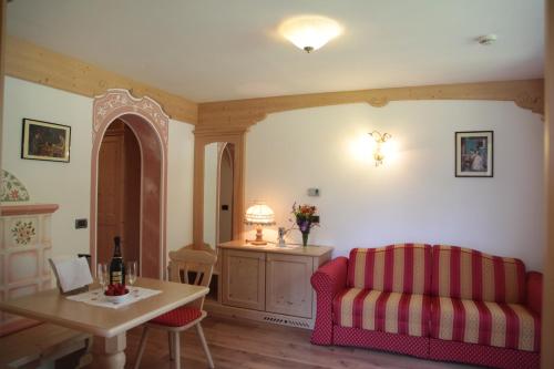 Χώρος καθιστικού στο Hotel Crepes de Sela