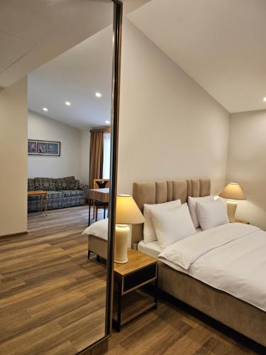 Postel nebo postele na pokoji v ubytování Hotel Avenue 30