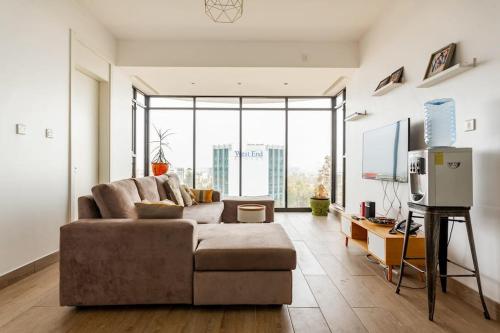 Scenic city view apartment