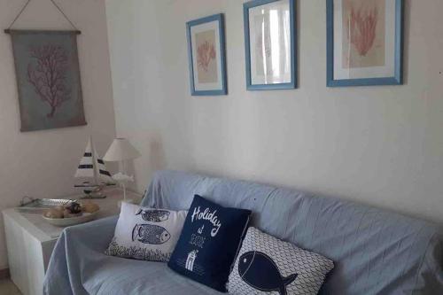 Una cama o camas en una habitación de Splendido appartamento a Lampedusa, con terrazzo !