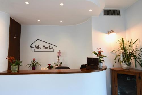 an office with a sign that reads wine martia at Agriturismo Villa Marta in Cesena