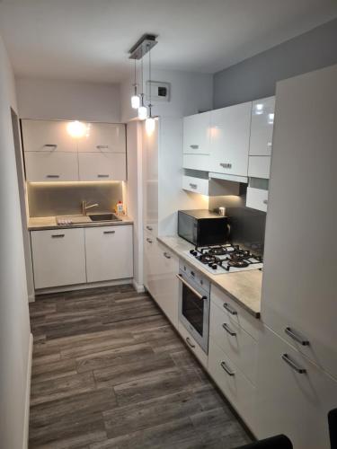 Kuchyň nebo kuchyňský kout v ubytování Apartanna
