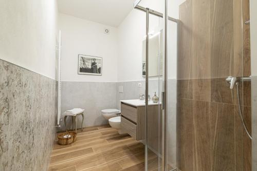 Koupelna v ubytování La casa del pittore Squillantini suite