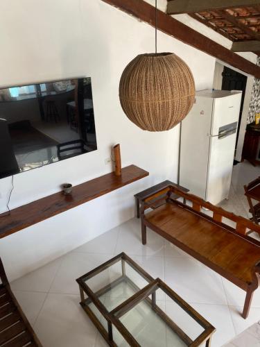 En TV eller et underholdningssystem på Casa Paraty Mara
