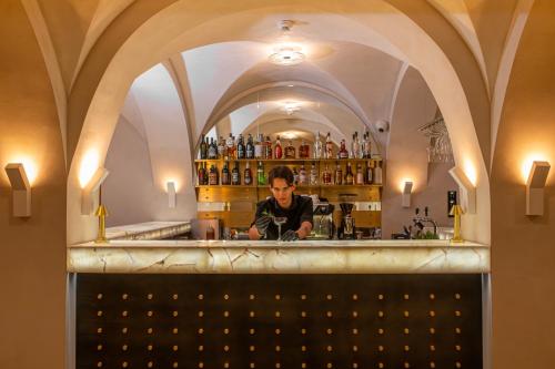 Lounge nebo bar v ubytování Zinar Castle