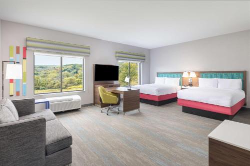 Postel nebo postele na pokoji v ubytování Hampton Inn Hornell