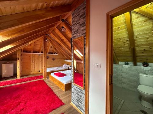 Koupelna v ubytování Kore Guest House