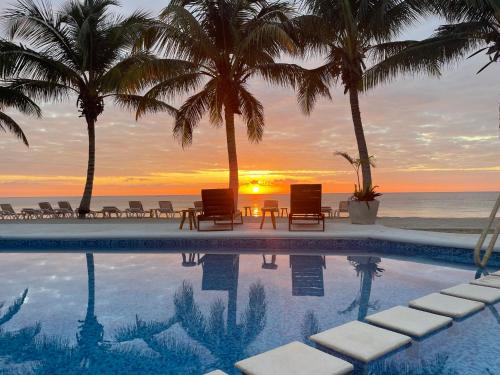 Bazén v ubytování VR CLUB Tulum Riviera nebo v jeho okolí