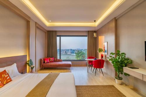 Postel nebo postele na pokoji v ubytování HOTEL ICON