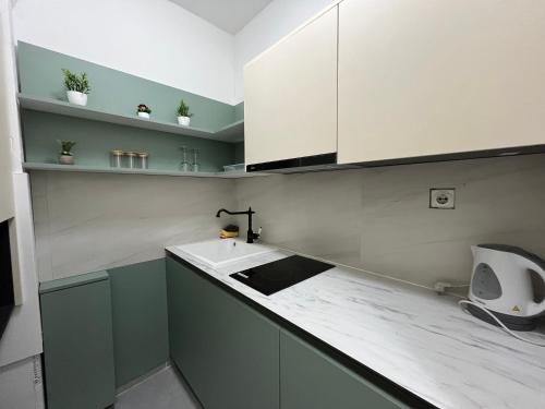 Kuhinja oz. manjša kuhinja v nastanitvi Mickitos Central Apartment