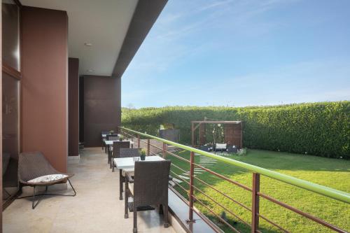 Balkón nebo terasa v ubytování Dhara Residence E2 Lodge Hotel