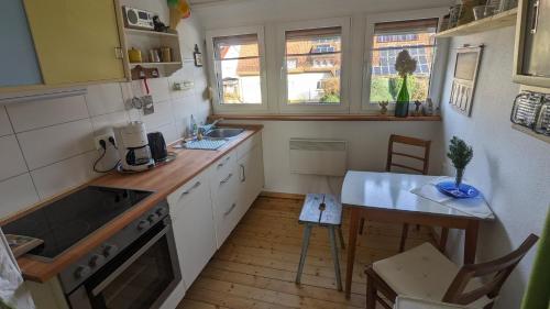 Kuchyň nebo kuchyňský kout v ubytování Ferienwohnung Umkirch
