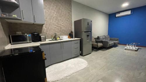 Η κουζίνα ή μικρή κουζίνα στο Pavema Apartments