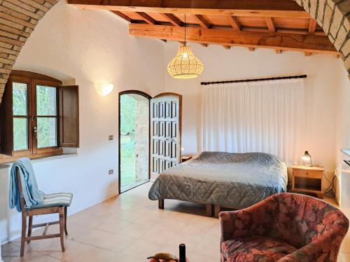 Postel nebo postele na pokoji v ubytování Le Valli Tuscany