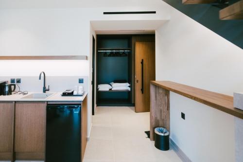 Kuchyň nebo kuchyňský kout v ubytování LAN-GO SIVOTA Luxury Living